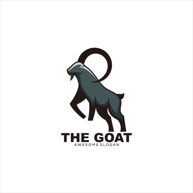 vector de ilustración de logotipo de cabra