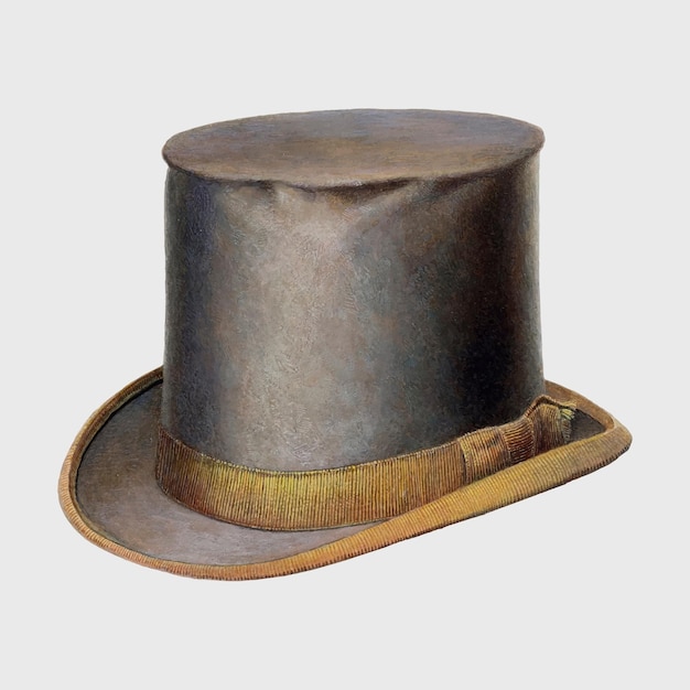 Vector de ilustración de sombrero de copa vintage, remezcla de la obra de arte de Gordon Saltar