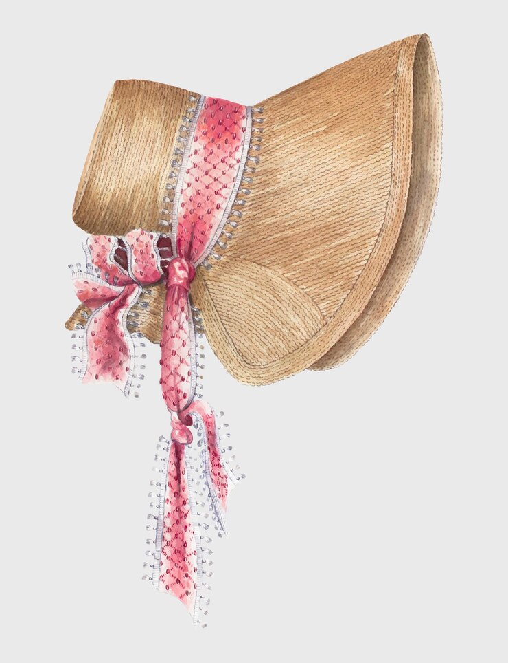 Vector gratuito vector de ilustración vintage bonnet, remezclado de la obra de arte de esther hansen.
