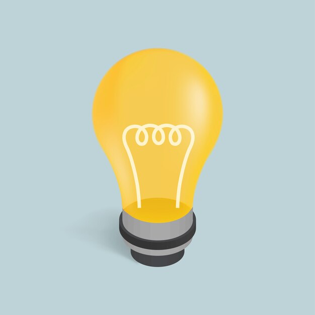 Vector de la imagen de un icono de bombilla