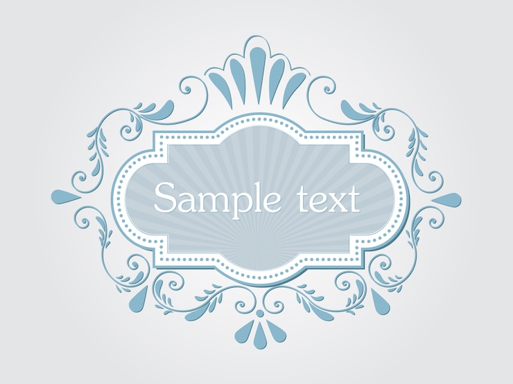 Vector gratuito vector de invitación, tarjetas o tarjeta de boda con elegantes elementos florales. diseño de estilo arabesco. ornamentos abstractos florales elegantes. elemento de diseño. marco de la vendimia del vector