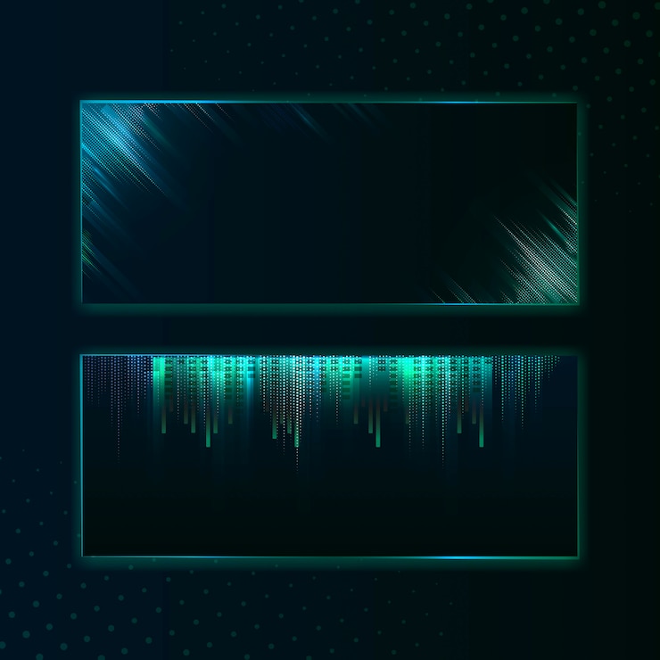 Vector gratuito vector de letrero de banner rectángulo verde en blanco