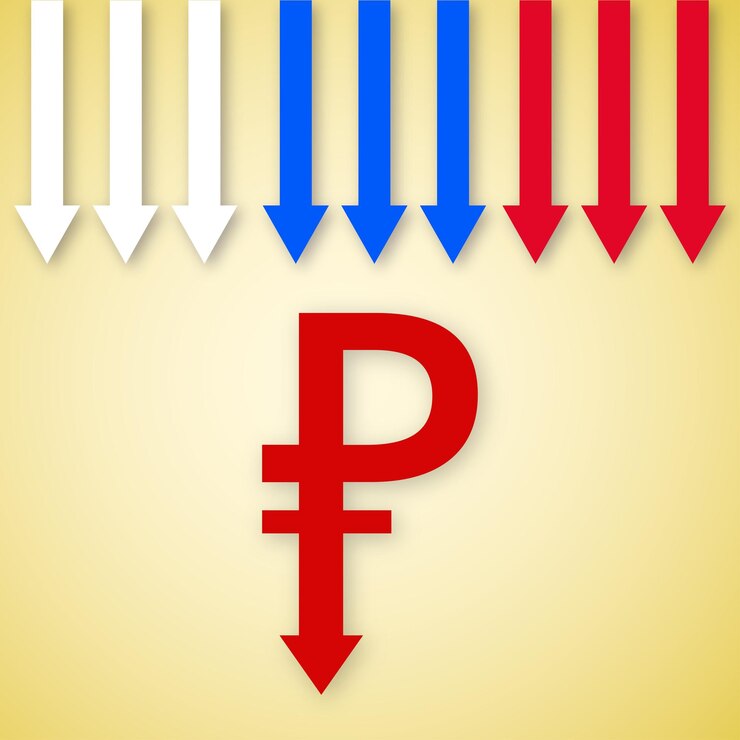 Vector gratuito vector libre de banner de diseño de redes sociales de fondo amarillo rojo azul rublo ruso