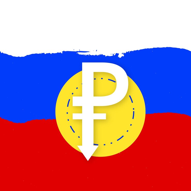 Vector gratuito vector libre de banner de diseño de redes sociales de fondo amarillo rojo azul rublo ruso