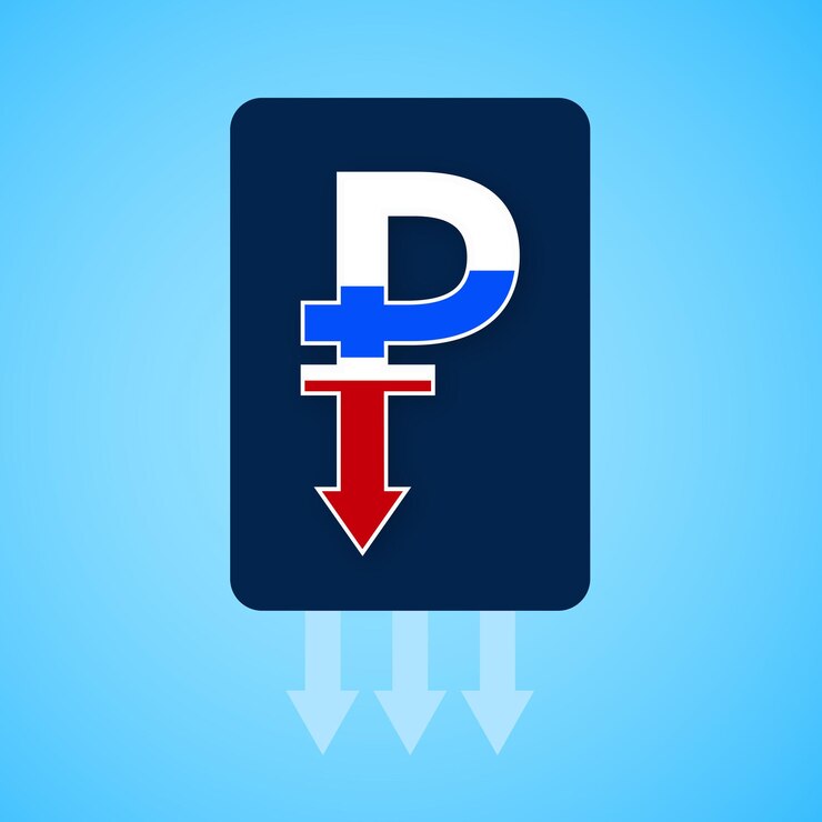 Vector gratuito vector libre de banner de diseño de redes sociales de fondo blanco rojo azul rublo ruso