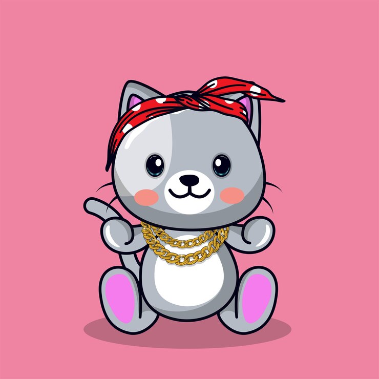Vector gratuito vector libre lindo gato fresco con gafas de dibujos animados vector icono ilustración