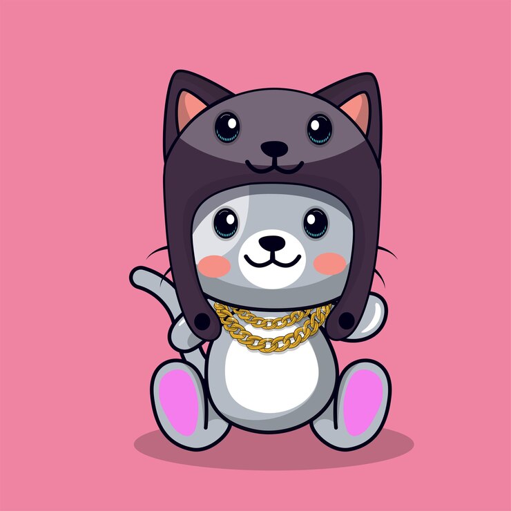 Vector gratuito vector libre lindo gato sentado dibujos animados vector icono ilustración