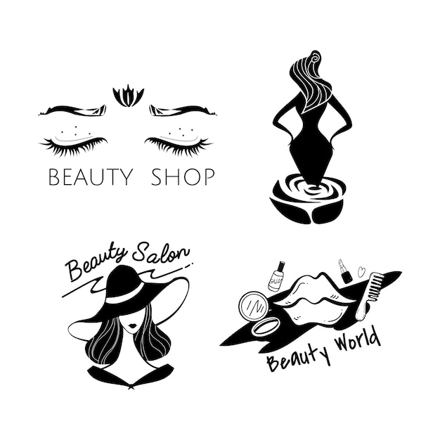 Vector logo de belleza y moda para mujer