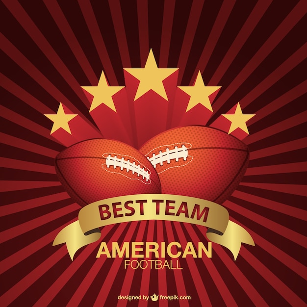 Vector de logo de fútbol de americano