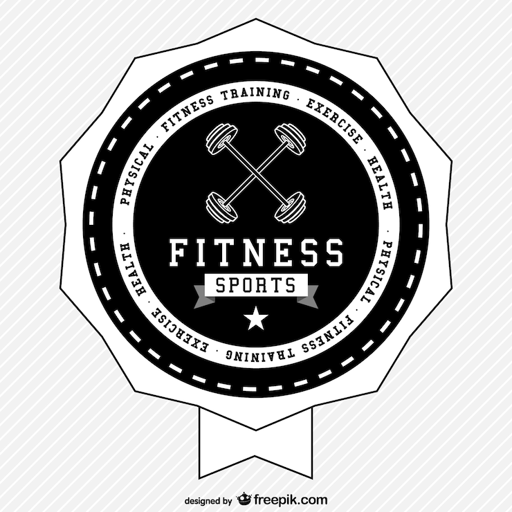 Vector gratuito vector logo de gimnasio
