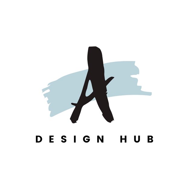 Un vector de logo de hub de diseño