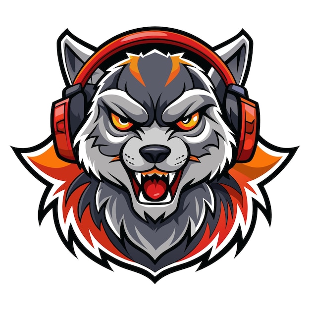 Vector del logotipo de la mascota de ESport