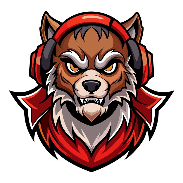 Vector del logotipo de la mascota de ESport