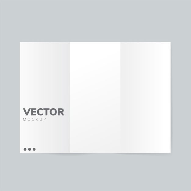Vector de maqueta de plantilla de diseño de folleto