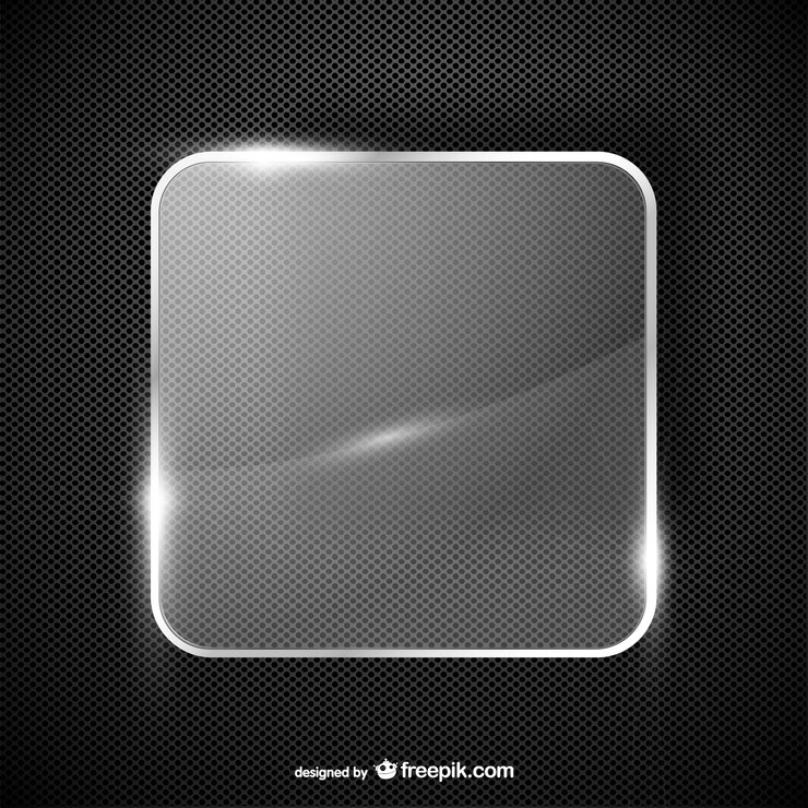 Vector gratuito vector marco de cristal