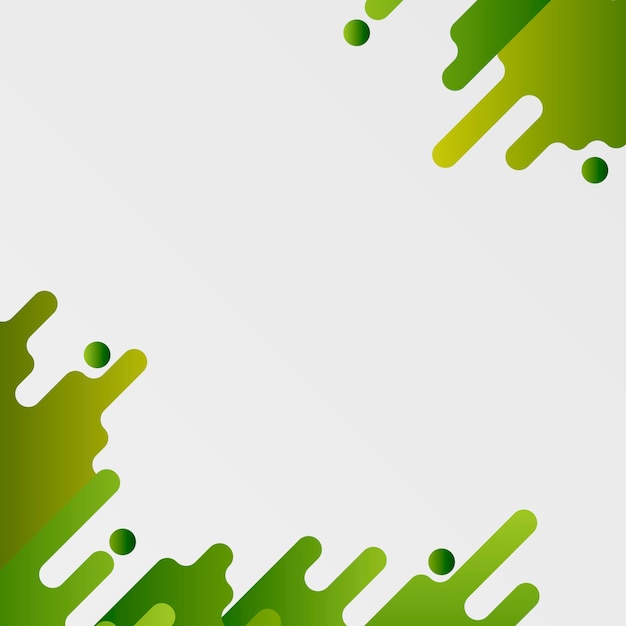Vector gratuito vector de marco de fondo fluido verde