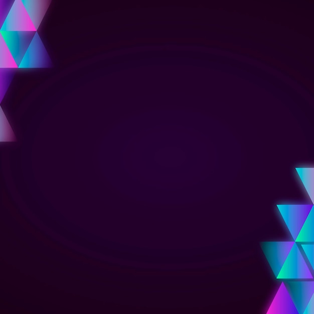 Vector de marco geométrico azul