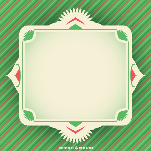 Vector de marco minimalista retro