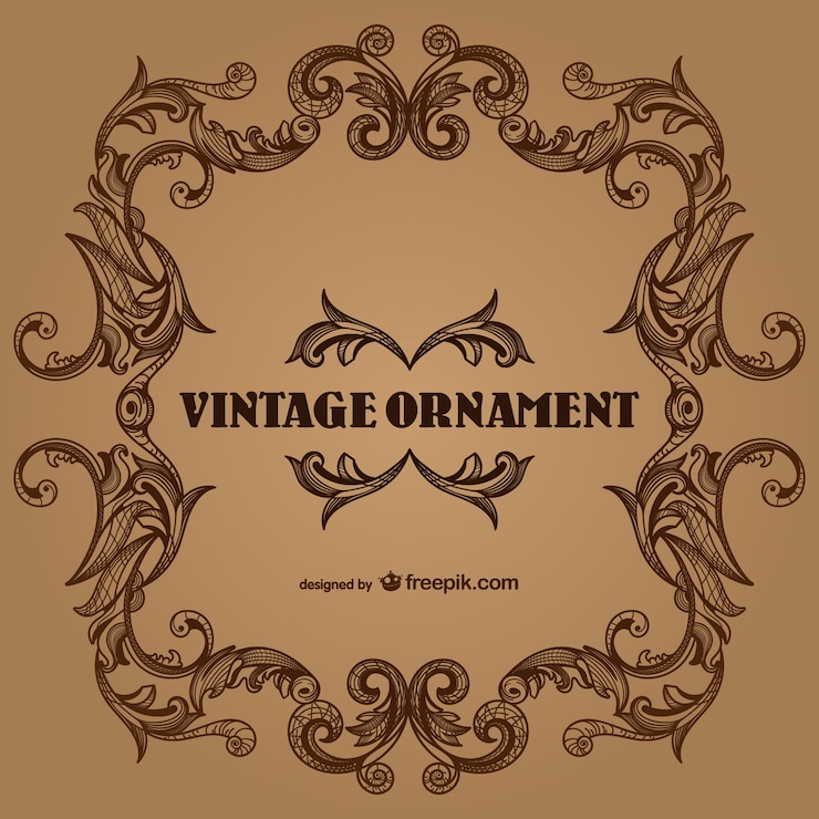 Vector gratuito vector marco vintage