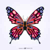 Vector gratuito vector de mariposa colorida