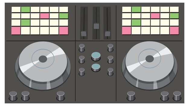 Vector de mezclador de consola de audio