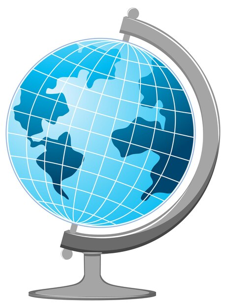 Vector de modelo de globo terráqueo