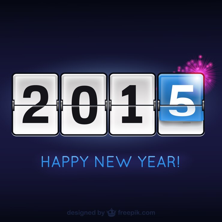 Vector gratuito vector moderno de feliz 2015