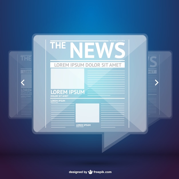 Vector de noticias digitales