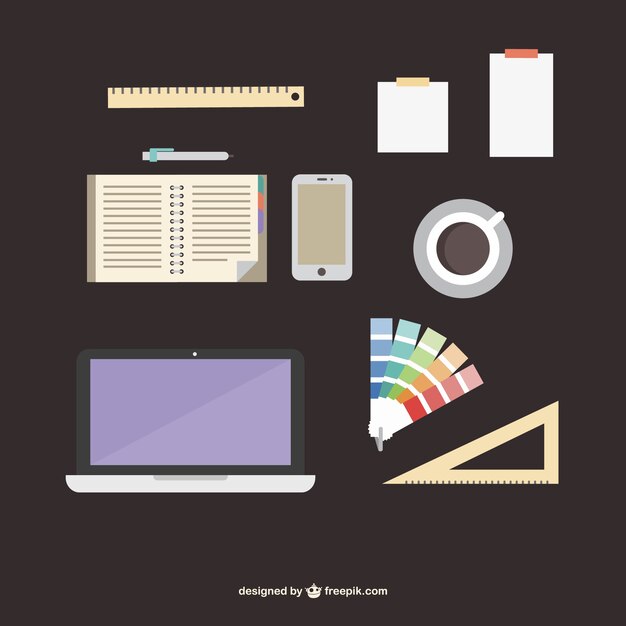 Vector oficina de diseñador
