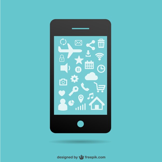 Vector pantalla de smartphone