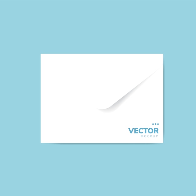 Vector de papel diseño de maqueta