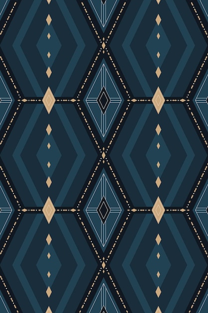 Vector de papel tapiz estampado geométrico azul marino transparente