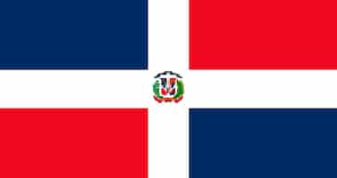 Vector gratuito vector de patrón de bandera dominicana