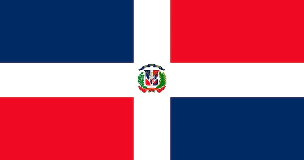 Vector de patrón de bandera dominicana