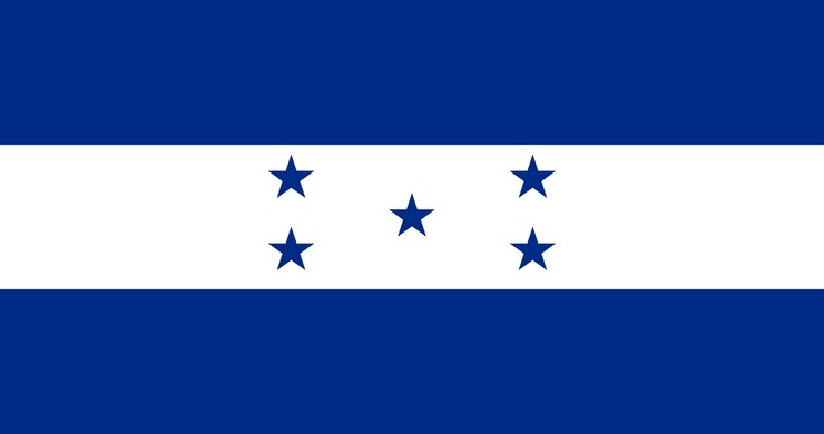 Vector gratuito vector de patrón de bandera hondureña