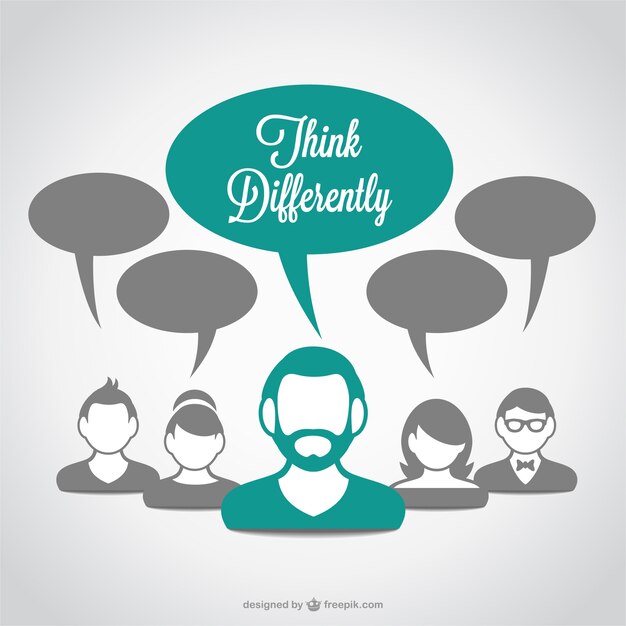 Vector de pensamiento creativo