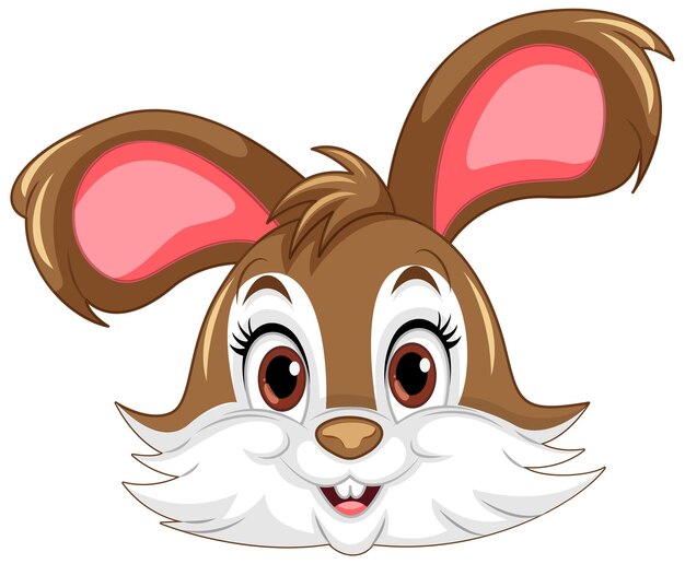 El vector de personajes de dibujos animados de Cute Rabbit