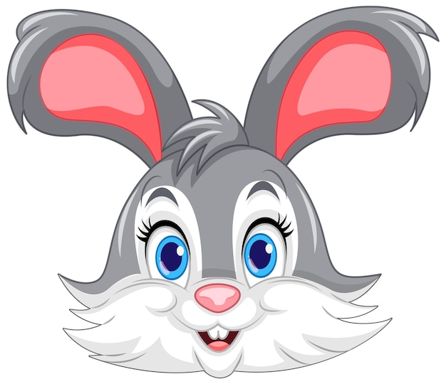 El vector de personajes de dibujos animados de Cute Rabbit