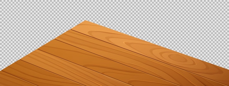 Vector gratuito vector de perspectiva de esquina superior de mesa de comedor de madera