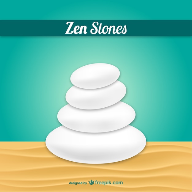 Vector de piedras zen