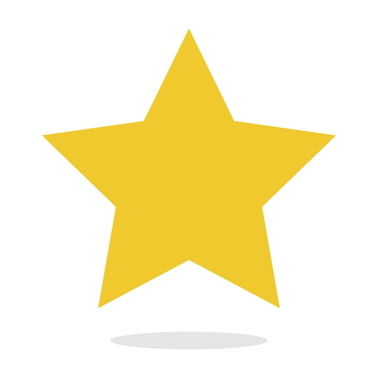 Vector gratuito vector plano estrella básica