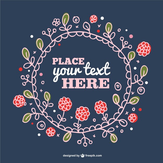 Vector de plantilla floral