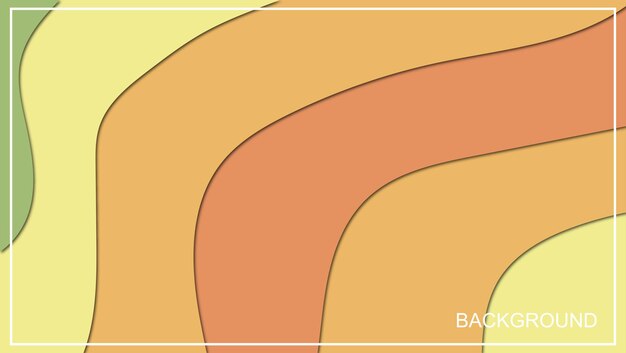 Vector de plantilla de fondo con temas de color de la naturaleza