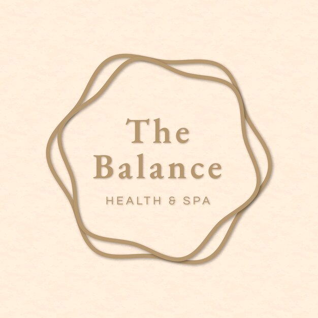 Vector de plantilla de logotipo de spa editable para salud y bienestar