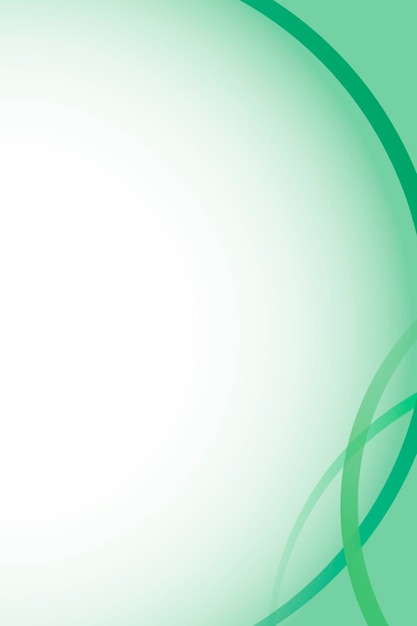 Vector de plantilla de marco de curva verde esmeralda