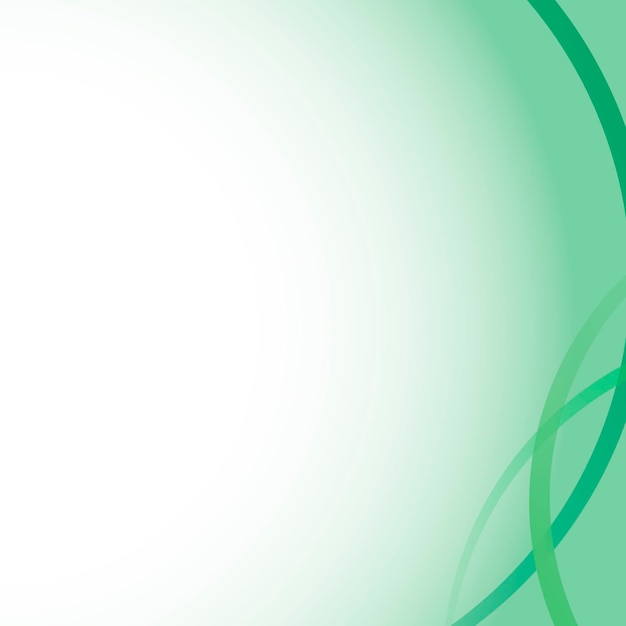 Vector de plantilla de marco de curva verde esmeralda