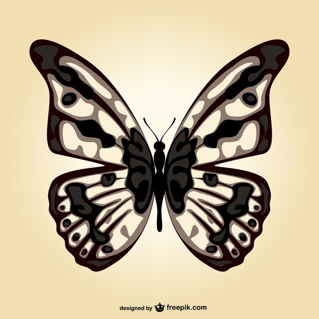 Vector plantilla de mariposa