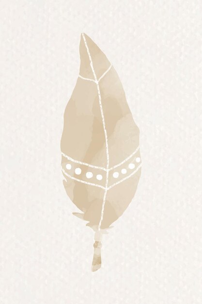 vector de plumas de estilo boho