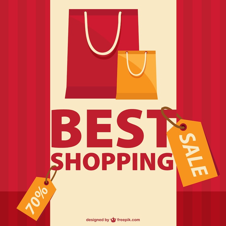 Vector gratuito vector de rebajas la mejor de compras