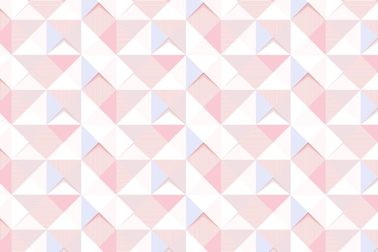 Vector gratuito vector de recurso de diseño de fondo estampado triángulo geométrico rosa transparente